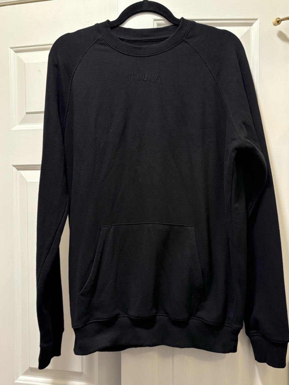 P'tula Perfectly Imperfect Lightweight Lounge Crew - Black